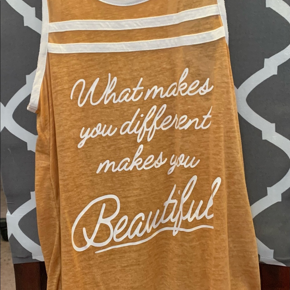Gold rush tank top